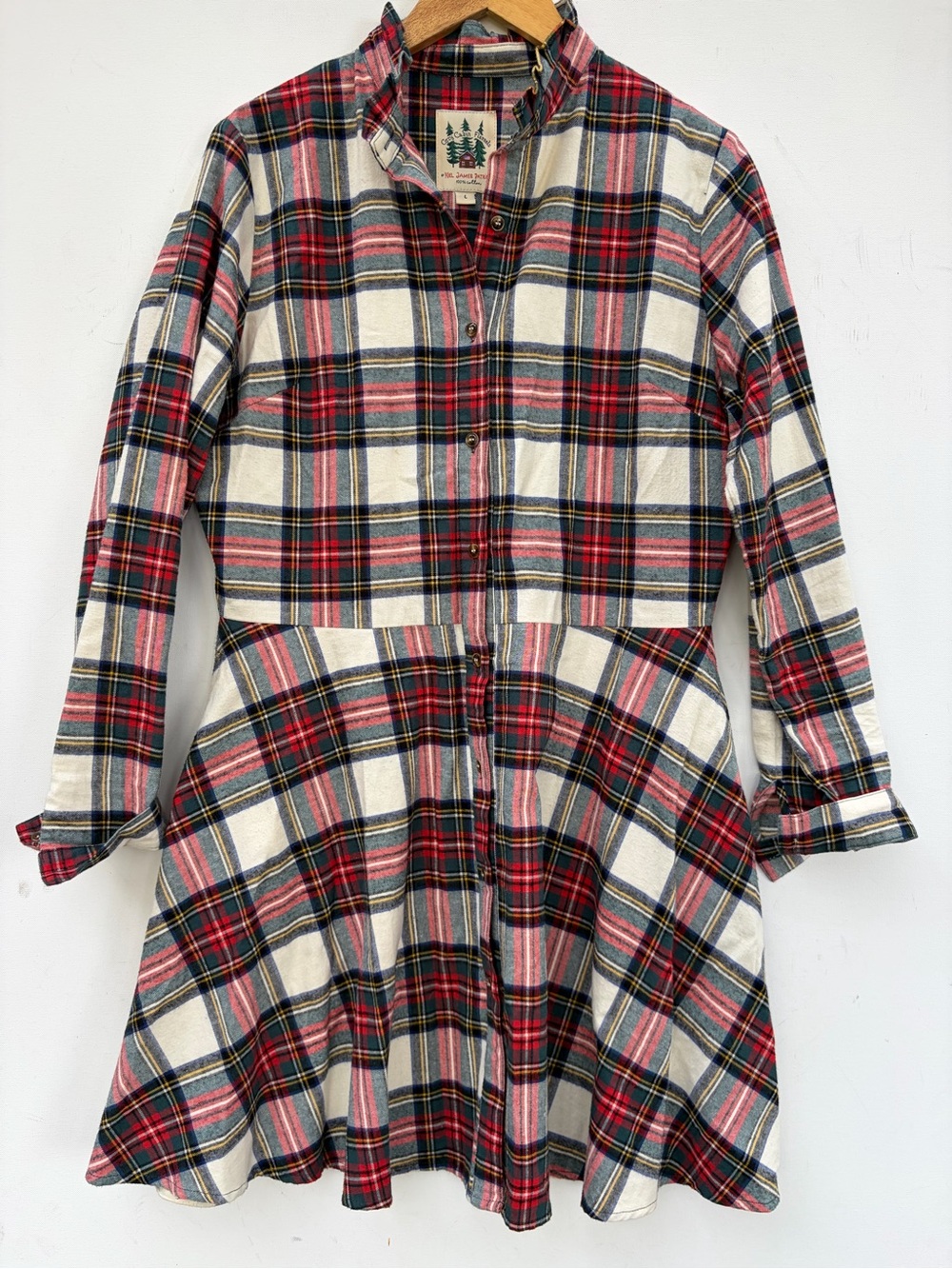 Kiel James Patrick Flannel Shirtdress